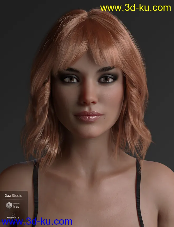 Taylor Hair For Genesis 8 Female(s)模型的图片10
