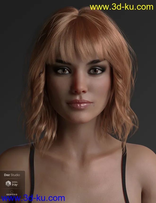 Taylor Hair For Genesis 8 Female(s)模型的图片11