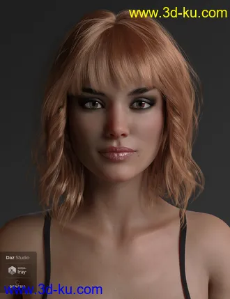 3D打印模型Taylor Hair For Genesis 8 Female(s)的图片