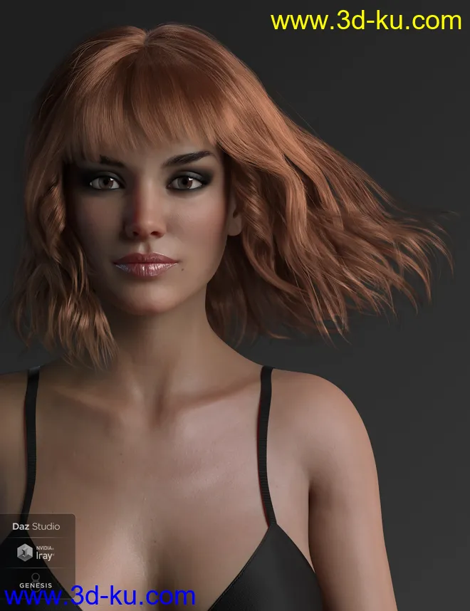 Taylor Hair For Genesis 8 Female(s)模型的图片12