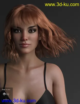 3D打印模型Taylor Hair For Genesis 8 Female(s)的图片