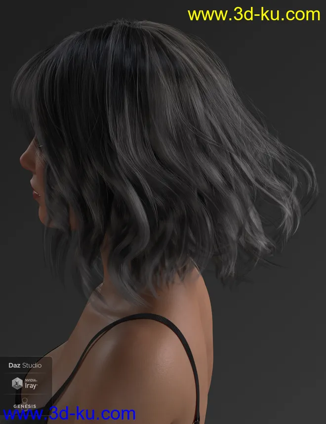 Taylor Hair For Genesis 8 Female(s)模型的图片15