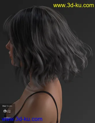 3D打印模型Taylor Hair For Genesis 8 Female(s)的图片