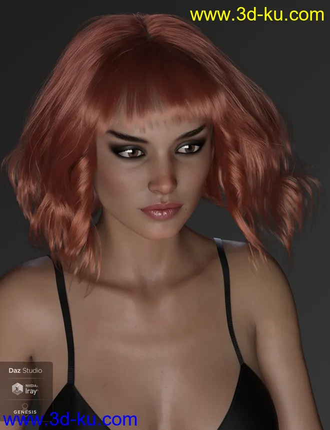 Taylor Hair For Genesis 8 Female(s)模型的图片16
