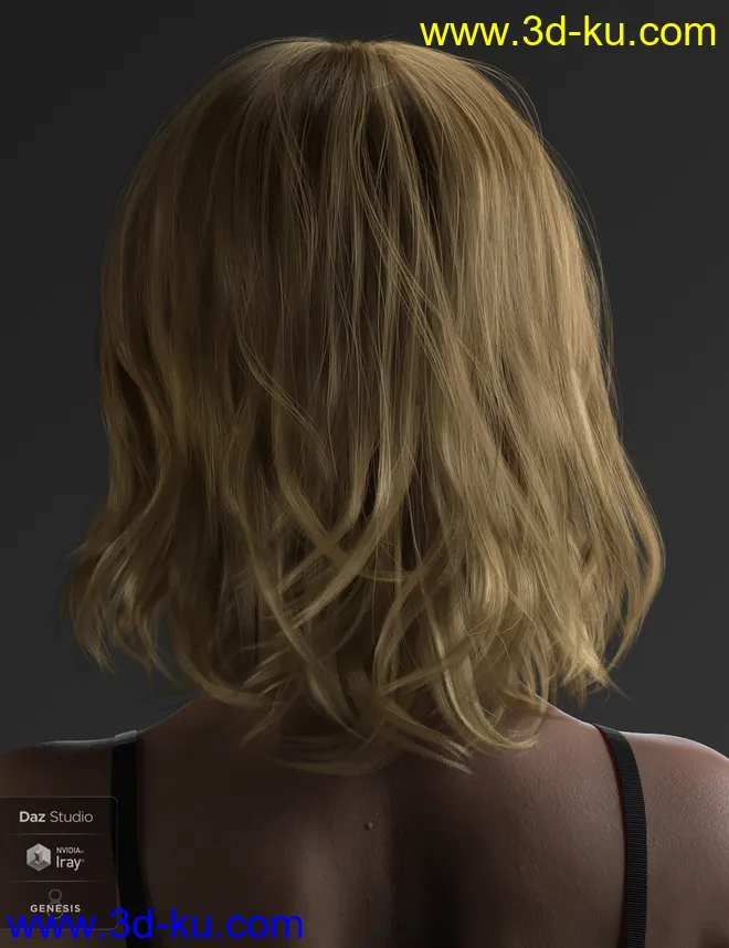 Taylor Hair For Genesis 8 Female(s)模型的图片18