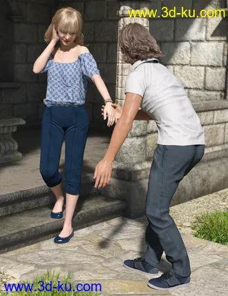 3D打印模型Tearchi Dalliance Poses for Genesis 8的图片