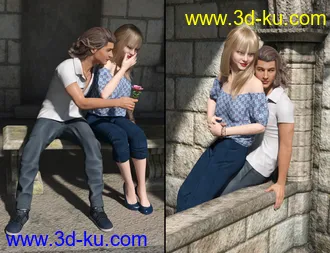 3D打印模型Tearchi Dalliance Poses for Genesis 8的图片
