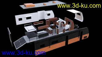 3D打印模型Tesla RV Trailer的图片