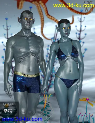 3D打印模型The Atlanteans for Genesis 8的图片