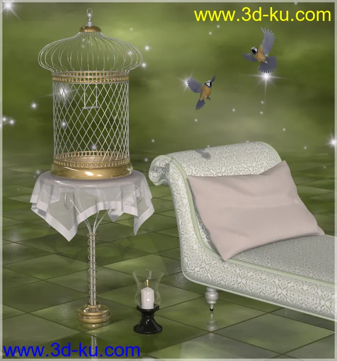 The Conservatory Furniture Set模型的图片1