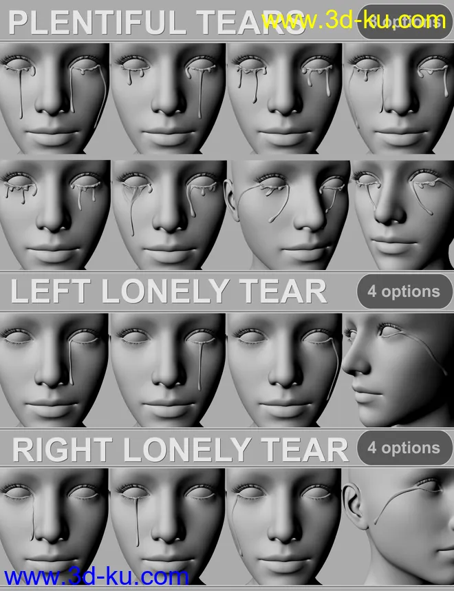The Finest Tears HD for Genesis 8 Female(s)模型的图片2