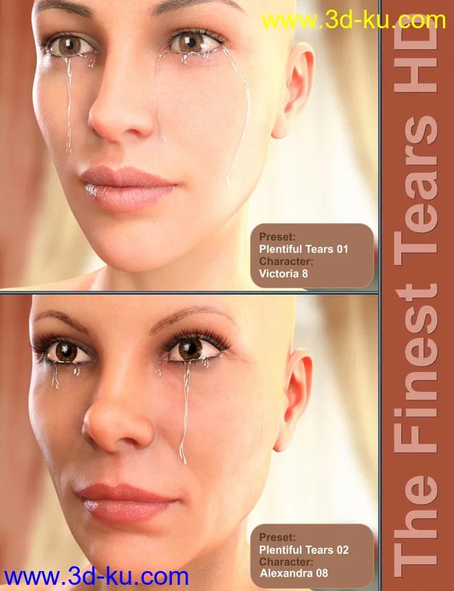 The Finest Tears HD for Genesis 8 Female(s)模型的图片5