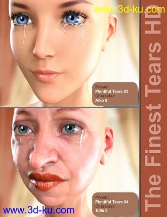 3D打印模型The Finest Tears HD for Genesis 8 Female(s)的图片