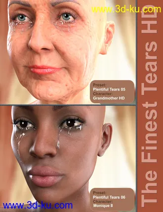 3D打印模型The Finest Tears HD for Genesis 8 Female(s)的图片