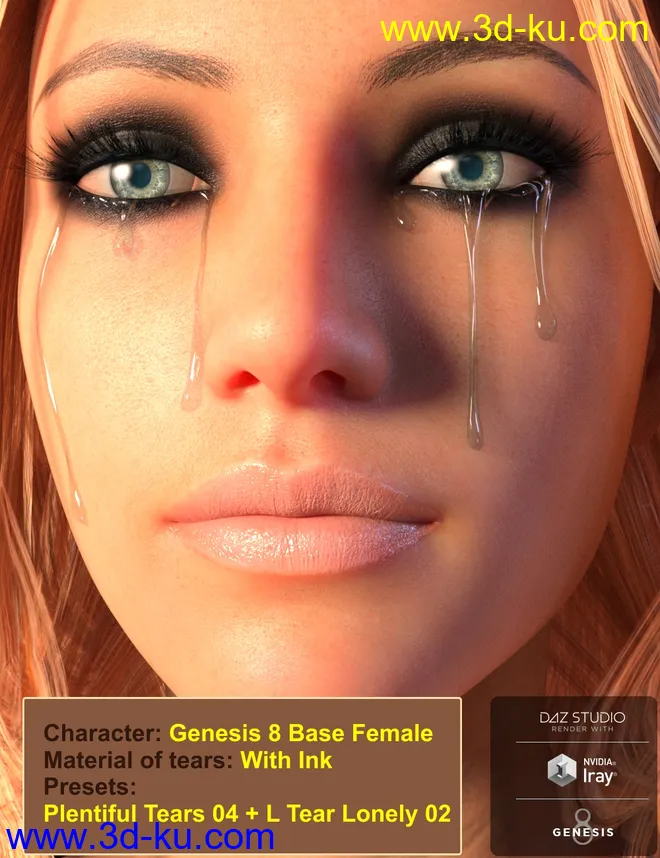 The Finest Tears HD for Genesis 8 Female(s)模型的图片12