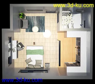 3D打印模型The Master Bedroom的图片