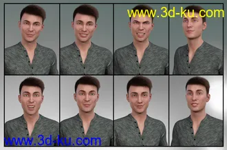 3D打印模型The Popular Guy - Dialable Expressions for Lucas 8的图片