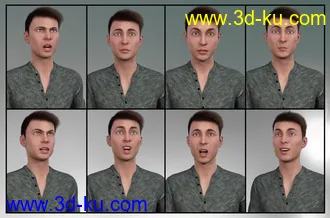 3D打印模型The Popular Guy - Dialable Expressions for Lucas 8的图片
