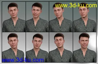 3D打印模型The Popular Guy - Dialable Expressions for Lucas 8的图片