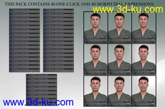 3D打印模型The Popular Guy - Dialable Expressions for Lucas 8的图片