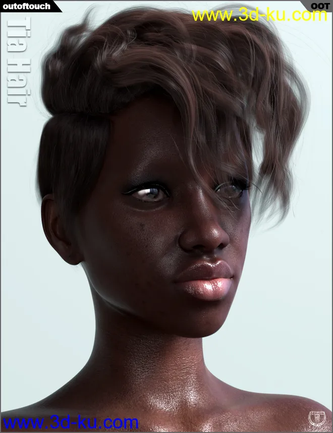 Tia Hair for Genesis 3 and 8 Female(s)模型的图片14