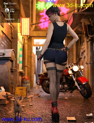 3D打印模型TimeOut Outfit for Genesis 8 Female(s)的图片