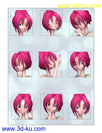 3D打印模型Toony Star Poses的图片
