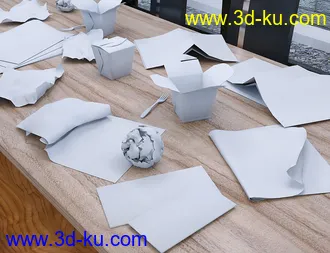 3D打印模型Trash The Room dForce Prop Set的图片