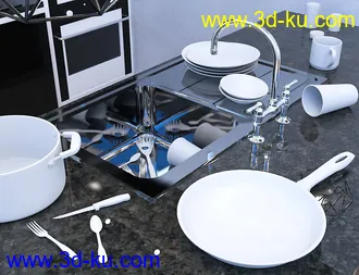 3D打印模型Trash The Room dForce Prop Set的图片