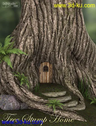 3D打印模型Tree Stump Home的图片