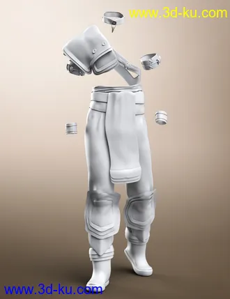 3D打印模型Tribal Warrior King Outfit for Genesis 8 Male(s)的图片