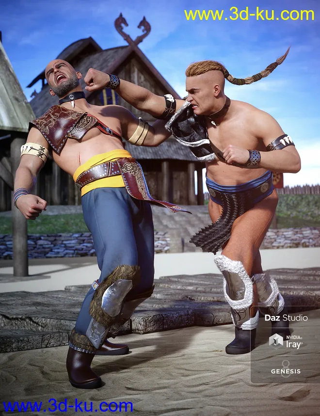 Tribal Warrior King Outfit Textures模型的图片1