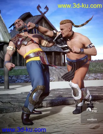 3D打印模型Tribal Warrior King Outfit Textures的图片