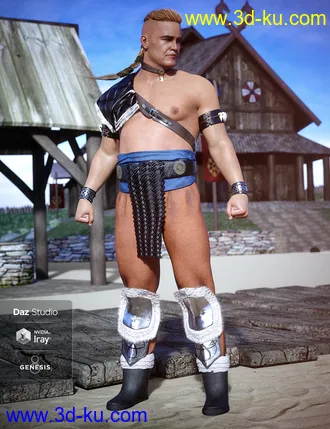 3D打印模型Tribal Warrior King Outfit Textures的图片