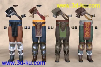 3D打印模型Tribal Warrior King Outfit Textures的图片