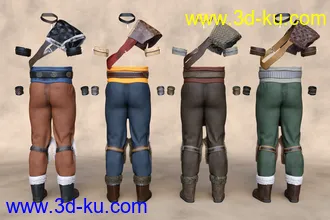 3D打印模型Tribal Warrior King Outfit Textures的图片