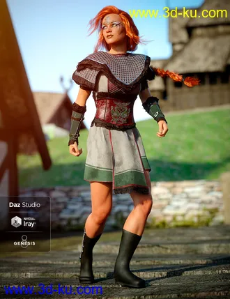 3D打印模型Tribal Warrior Queen Outfit for Genesis 8 Female(s)的图片