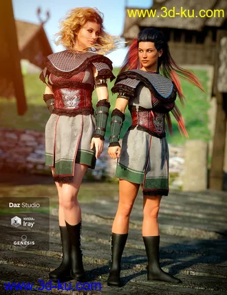 3D打印模型Tribal Warrior Queen Outfit for Genesis 8 Female(s)的图片