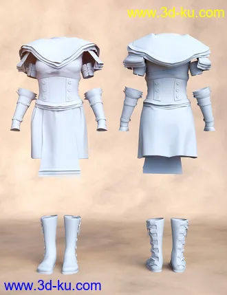 3D打印模型Tribal Warrior Queen Outfit for Genesis 8 Female(s)的图片