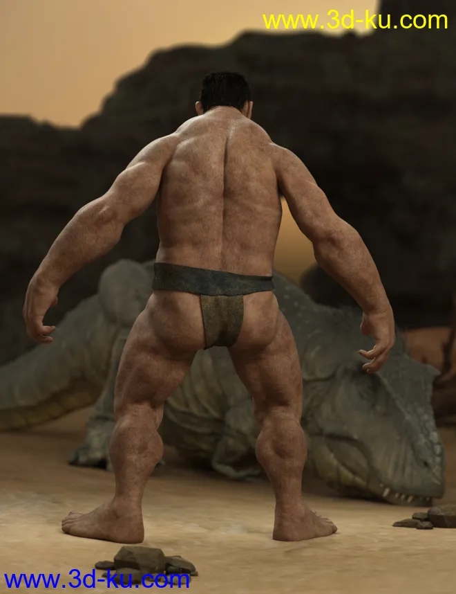 Troglodyte for Genesis 8 Male模型的图片3