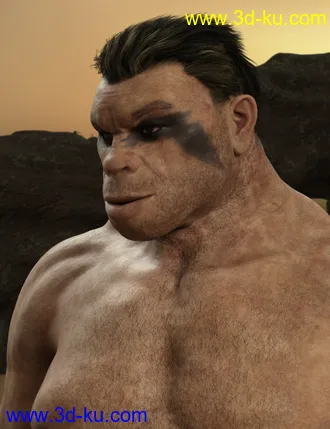 3D打印模型Troglodyte for Genesis 8 Male的图片