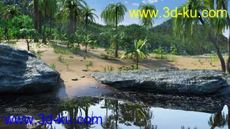 3D打印模型Tropical Lagoon的图片