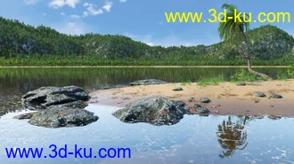 3D打印模型Tropical Lagoon的图片