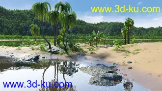 3D打印模型Tropical Lagoon的图片