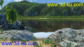 3D打印模型Tropical Lagoon的图片