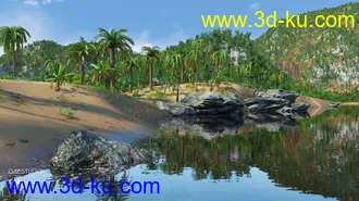 3D打印模型Tropical Lagoon的图片