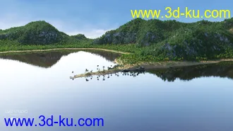 3D打印模型Tropical Lagoon的图片