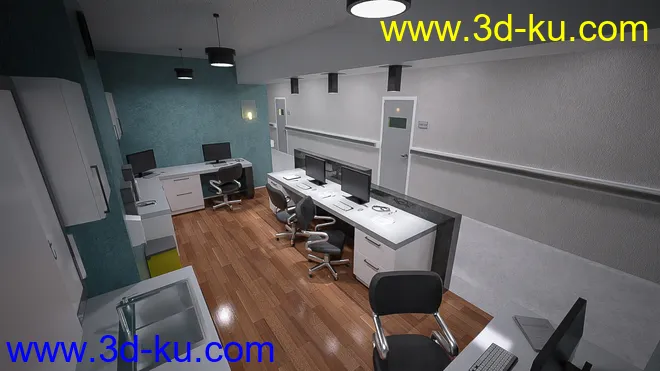 TS Hospital Nurse Station模型的图片3