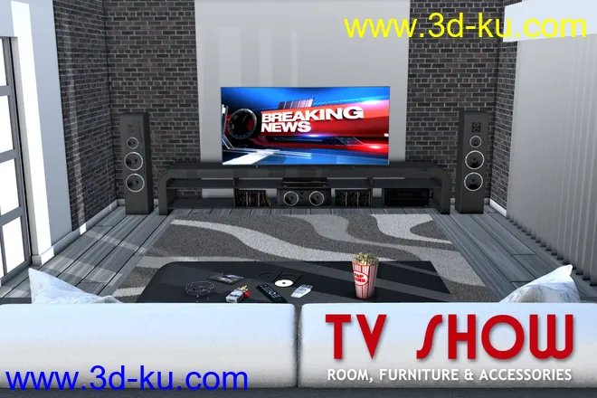 TV SHOW room furniture and accessories模型的图片1