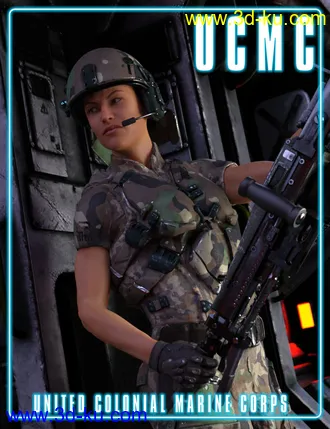 3D打印模型UCMC Add-on for ATLAS Armored Suit for Genesis 8 Female的图片